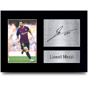 Autógrafo de Lionel Messi firmado para niños y adultos