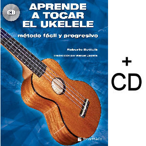 Libro Aprende a tocar el ukelele, manual mÃ¡s cd incluido