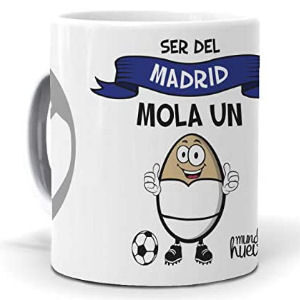 Taza Real Madrid Ser del Madrid mola un huevo para niños