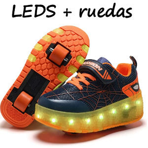Zapatillas con ruedas y LEDS para niÃ±os